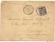 MAROC SAGE 25C SURCHARGE 25C LETTRE FACTEUR BOITIER FEZ 27 JANV 1899 POUR FECAMP - Covers & Documents