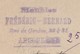 Carte Commerciale 1895 / Entier / FREDERIC BERNARD / Meubles / Rue De Genève / 16 Angoulême Charente - Autres & Non Classés