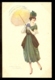 Bompard - Woman In Dress With Umbrella / Artistica Riservata 915-4 / Not Circulated Postcard, 2 Scans - Bompard, S.