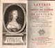 LETTRES DE NINON DE LENCLOS AU MARQUIS DE SEVIGNE AVEC SA VIE AMSTERDAM 1757  2 VOLUMES - 1701-1800