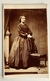 Cdv Carte De Visite, Victorian Lady With Chair, Crinoline Dress. C1850s/60s. ?  UK - Anciennes (Av. 1900)