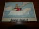 Rare Ancienne Cpa Tintin Série Neige Bonne Année Kuifje Voyagée - Comics