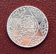 MAROC MOROCCO MARRUECOS   MOULAY HASSAN 1ST  2 1/2 DIRHAM (1/4 RIAL) 1310 PARIS SILVER COIN - Maroc