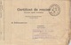 Certificat De Remise Après Exécution De Sarrebourg (T201) En Franchise Le 28/9/34 Pour Sarrebourg - Lettres & Documents