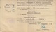 Certificat De Remise Après Exécution De Sarrebourg (T201) En Franchise Le 28/9/34 Pour Sarrebourg - Lettres & Documents