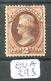 EUA Scott 146 Red Brown Cancel  YT 40 # - Used Stamps