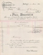 1910: Facture De ## PAUL BRASSEUR, ANVERS ## à ## Mr. DUBOIS, Brasseur, AUDEGEM ## - Alimentaire