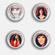 35 X Karen Carpenter Music Fan ART BADGE BUTTON PIN SET 2 (1inch/25mm Diameter) - Music