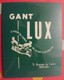 Maquette Plaque Publicité Gant Lux. Millau. Marcel Jost. 1957. Plastique Imprimé Flockée. Patte Métal. Rare. - Targhe In Lamiera (a Partire Dal 1961)