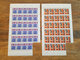 Delcampe - Lot Feuilles Incomplètes (manque 1) De Timbres Belgique - Année 1983 - Non Classés