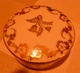 Bonbonnière Porcelaine De Limoge , Motif  Floral Doré - Autres & Non Classés
