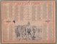 Calendrier 1897 - ALMANACH DES POSTES ET TÉLÉGRAPHES - OBERTHUR " La Distribution " Par Eugène CHAPERON - Grand Format : ...-1900