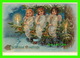 NOEL, CHRISTMAS - CHRISTMAS GREETINGS, ANGELS -  REPRODUCTION OF AN ORIGINAL ANTIQUE POST CARD 1874 TO 1895 - - Autres & Non Classés