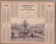 Calendrier 1916  ALMANACH DES POSTES ET TÉLÉGRAPHES- OBERTHUR " Matinée De Printemps"Travaux Des Champs(Basses-Pyrénées) - Grand Format : 1901-20