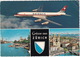 Grüsse Aus Zürich : Douglas DC-8-53 IDB - SWISSAIR - (Suisse/Schweiz/CH.) - 1966- - 1946-....: Era Moderna