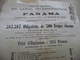Panama Pub Souscription Obligations Actions 1884 En L'état - Publicités