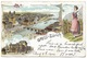 Gruss Aus Zurich Grassmünster Mit Alpen & See Theatre – Postmark 1900 - Greetings From...