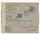 1917 - EGYPTE - MOUCHON Sur ENVELOPPE De ALEXANDRIE Avec CENSURE => CLERMONT-FERRAND - Lettres & Documents