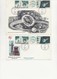 3 LETTRES + 1 CARTE PREMIER JOUR FUSEE DIAMANT ET SATELLITE FRANCAIS N° 1464 ET 1465 - 1960-1969