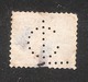 Perfin/perforé/lochung Switzerland No 105  TYPE II 1908-1933 - Hélvetie Assise Avec épée  CL - Gezähnt (perforiert)