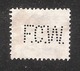 Perfin/perforé/lochung Switzerland No 102 TYPE II 1908-1933 - Hélvetie Assise Avec épée  F.C.W. Franz Carl Weber - Perforés