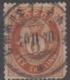 NORWAY - 1875 6s Post Horn. Nice Postmark. Scott 20. Used - Oblitérés