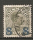 Yv. DK  N°  129   (o)    8o S 12o  Surchargé   Cote  5,25 Euro BE   2 Scans - Used Stamps