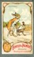 Delcampe - Serie 12 CHROMOS HUNTLEY & PALMERS MOIS 12 MONTHS Animaux Humanises Human Animals Monde Inverse Old Trade Cards Set - Autres & Non Classés