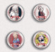 140 X Dolly Parton Music Fan ART BADGE BUTTON PIN SET 5-8 (1inch/25mm Diameter) - Music