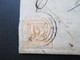 AD Thurn Und Taxis Nr. 47 Auf Halbem Brief Nummernstempel Und K1 Saalburg Taxe Mit Blauer Tinte! KW 300€ - Covers & Documents