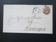 AD 1863 Thurn Und Taxis Ganzsachenumschlag U 24 Gebraucht Mit 6 Stempel U.a. K. Württ. Fahrend Postamt - Cartas & Documentos