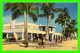 SARASOTA, FL - COCONUT PALMS & WHITE SAND AT LIDO BEACH CASINO - ANIMATED -  M. E. RUSSELL - - Sarasota