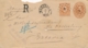 Nederlands Indië - 1892 - 10c Willem III Op R-Envelop G6 Van Kleinrond + Puntstempel Makassar Naar Batavia - Nederlands-Indië