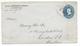 1895 - USA - ENVELOPPE ENTIER POSTAL REPIQUAGE EL PASO (TEXAS) => LONDON (GB) - ...-1900