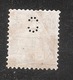 Perfin/perforé/lochung Switzerland No 100 TYPE II 1908-1933 - Hélvetie Assise Avec épée Symbole Cercle Incomplet (d16) - Perfins