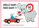 Sticker - SNELLE VAART,RODE KAART - Actie Door Geel,Laakdal En Meerhout - Olifant 50 Km - Autocollants