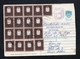 1993 SIGULDA, LATVIA LV-2150 Circular Postmark 17 Stamps YVERT No. 271(17) On Cover + 45 Overprint - Lettonie