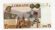 Billet De 15 Euros "Lorraine" 2008 - CGB - Billet Fictif 15€ - Banknote - Altri & Non Classificati