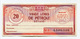 Billet De Nécessité "Bon Pour Vingt Litres De Pétrole Détaxé" Jeton-papier - Coupon Avant 1959 - Petrol Bank Note - Bons & Nécessité