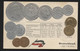 GERMANY - Numismatic Postcard - Set Of Coins - Embossed (APAT#114) - Autres & Non Classés