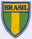 BRASIL -  Blazon, Flag, Patch, D 10 X 8.5 Cm - Ecussons Tissu