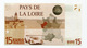 Billet De Banque "15 Euros / Pays-de-Loire" 2008 - CGB - Billet Fictif De Fantaisie 15€ - Banknote - Other & Unclassified