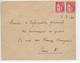 1940 - DEBACLE : EVACUATION MATERIEL POSTAL => CACHET LINEAIRE Sur ENVELOPPE De LOOS CITE (PAS DE CALAIS) - Guerre De 1939-45