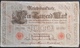 EBN1 - Germany 1910 Banknote 1000 Mark Pick 44b - Red Seal & Serial 7 Digits - 1000 Mark