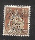 Perfin/perforé/lochung Switzerland No 100  1908-1933 - Hélvetie Assise Avec épée G.H.W.   Gebruder Huber Winterthur - Perfins