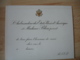 Faire Part  Ambassadeur Des Etats Unis Bliss Invitation  A Leur Domicile - Other & Unclassified