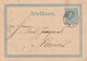 PAYS-BAS   ENTIER POSTAL/GANZSACHE/POSTAL STATIONERY CARTE AVEC CACHET ENTREE HOLLANDE PAR LIEGE - Postal Stationery