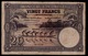 BANK VAN BELGISCH CONGO VINGT FRANCS 10_O3_42   2 SCANS - Banca Del Congo Belga