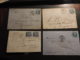 FRANCE LOT DE 4 LETTRES  CLASSIQUES  Nantes Nimes Le Vigan  Divers Cachets - Autres & Non Classés