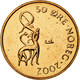 Monnaie, Norvège, Harald V, 50 Öre, 2002, SUP, Bronze, KM:460 - Noruega